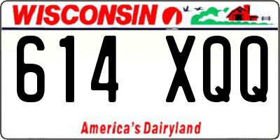 WI license plate 614XQQ