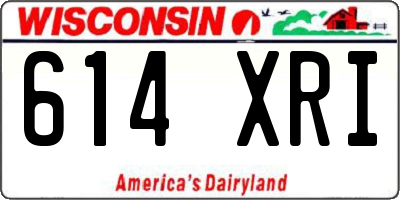WI license plate 614XRI