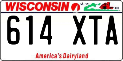 WI license plate 614XTA
