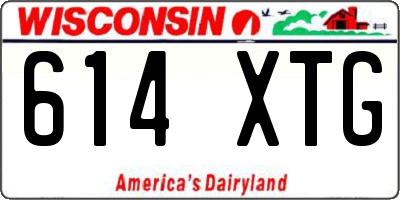 WI license plate 614XTG