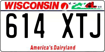 WI license plate 614XTJ