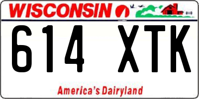 WI license plate 614XTK