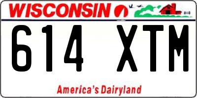 WI license plate 614XTM