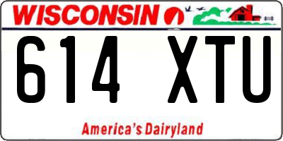 WI license plate 614XTU