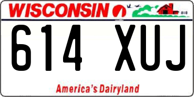 WI license plate 614XUJ