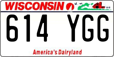 WI license plate 614YGG