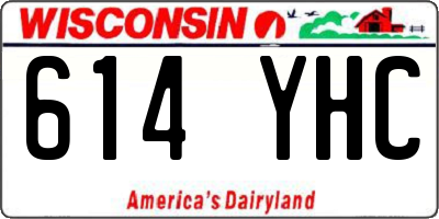 WI license plate 614YHC