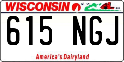 WI license plate 615NGJ
