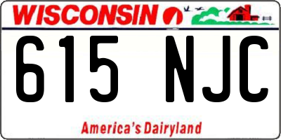 WI license plate 615NJC