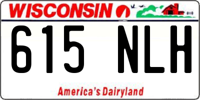 WI license plate 615NLH