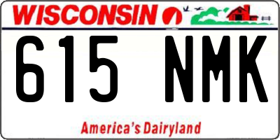 WI license plate 615NMK