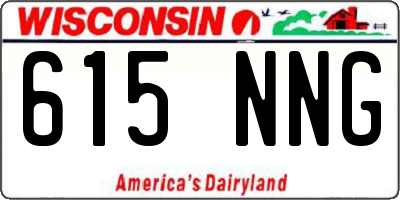 WI license plate 615NNG