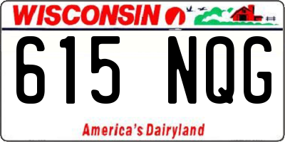 WI license plate 615NQG