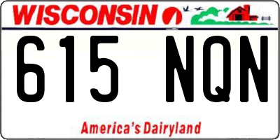 WI license plate 615NQN
