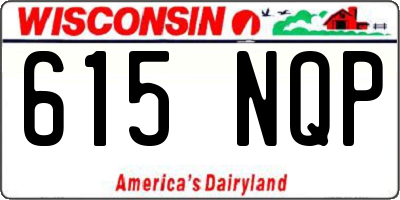 WI license plate 615NQP