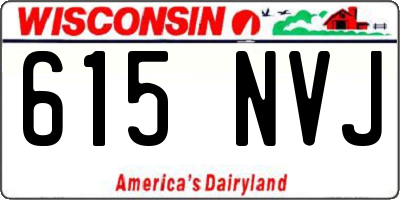WI license plate 615NVJ