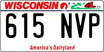 WI license plate 615NVP