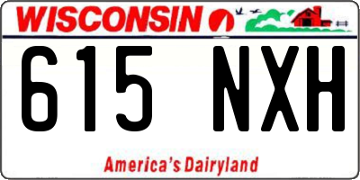 WI license plate 615NXH