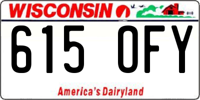 WI license plate 615OFY
