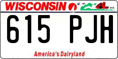 WI license plate 615PJH