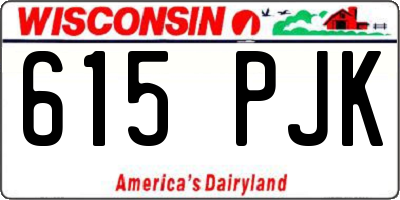 WI license plate 615PJK