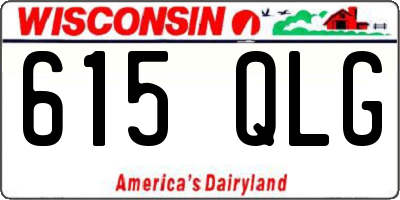 WI license plate 615QLG