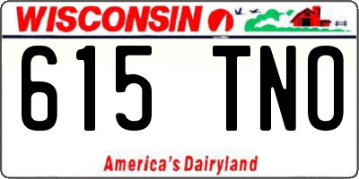 WI license plate 615TNO