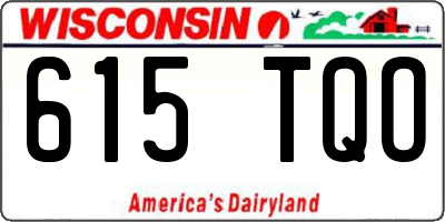 WI license plate 615TQO