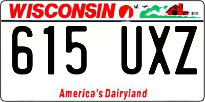 WI license plate 615UXZ