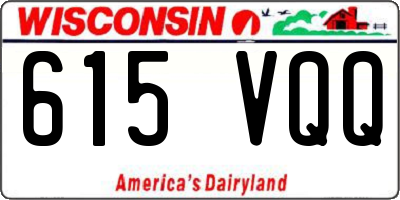 WI license plate 615VQQ