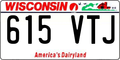 WI license plate 615VTJ