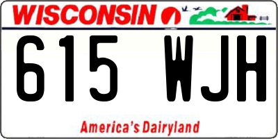 WI license plate 615WJH