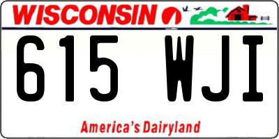 WI license plate 615WJI