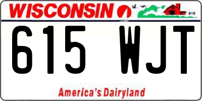 WI license plate 615WJT