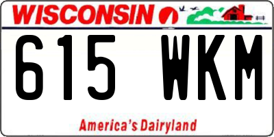 WI license plate 615WKM