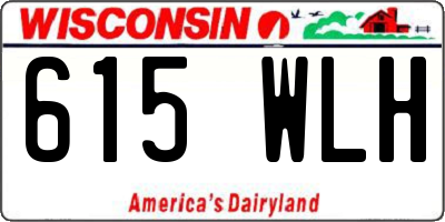 WI license plate 615WLH