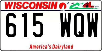 WI license plate 615WQW