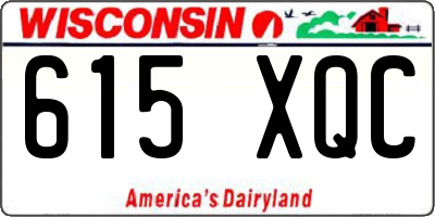 WI license plate 615XQC