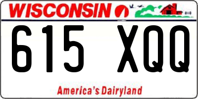 WI license plate 615XQQ