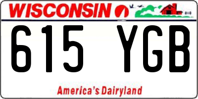 WI license plate 615YGB