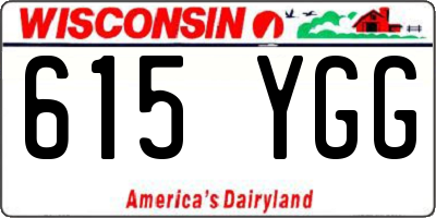 WI license plate 615YGG