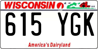 WI license plate 615YGK