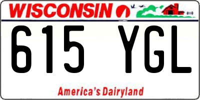 WI license plate 615YGL
