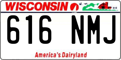 WI license plate 616NMJ