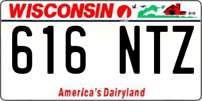 WI license plate 616NTZ
