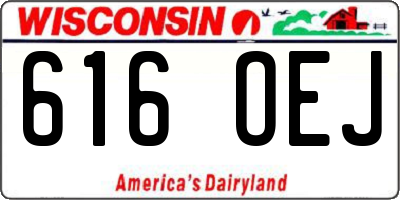 WI license plate 616OEJ