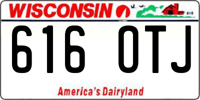 WI license plate 616OTJ