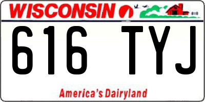 WI license plate 616TYJ