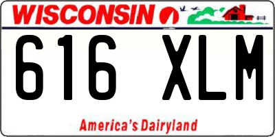 WI license plate 616XLM