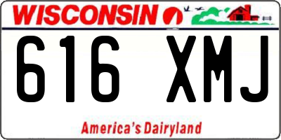 WI license plate 616XMJ